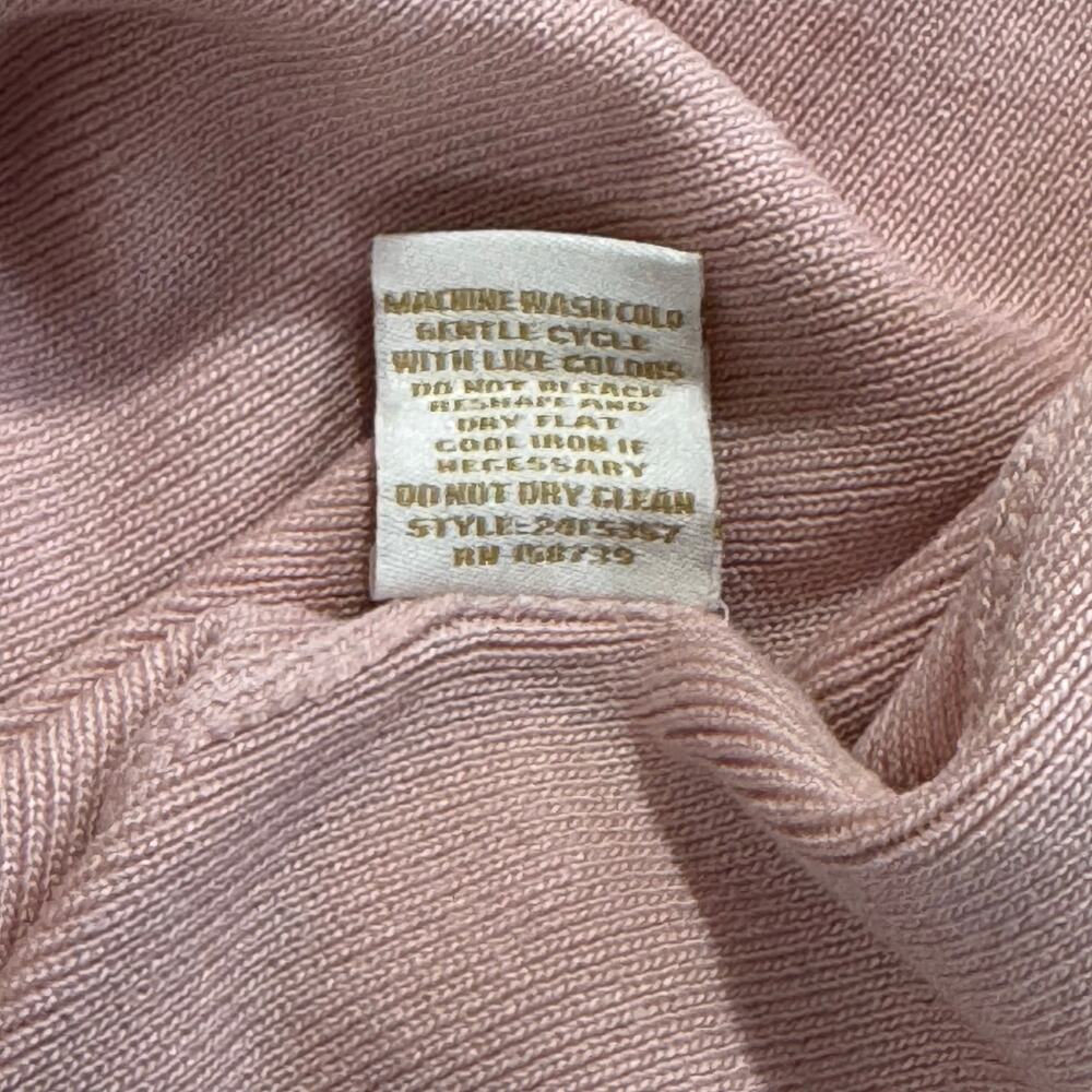 COCOBLEU‎ Pink Bow Sweater Size L Cute Kawaii Cottagecore Knit Pullover - Picture 10 of 10